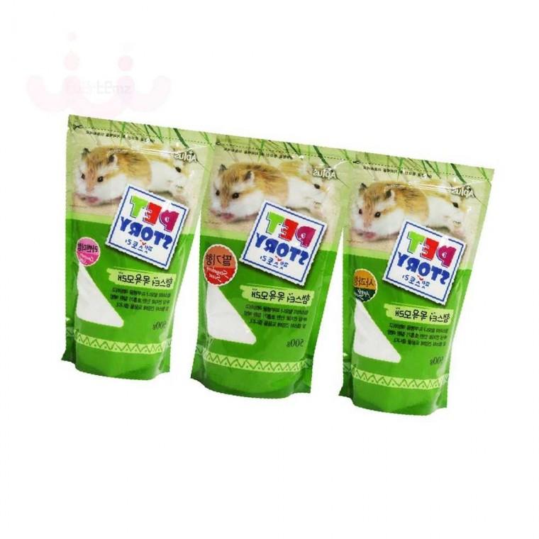 햄스터 목욕모래 500g 저빌모래 메추리목욕모래 햄스터목욕통