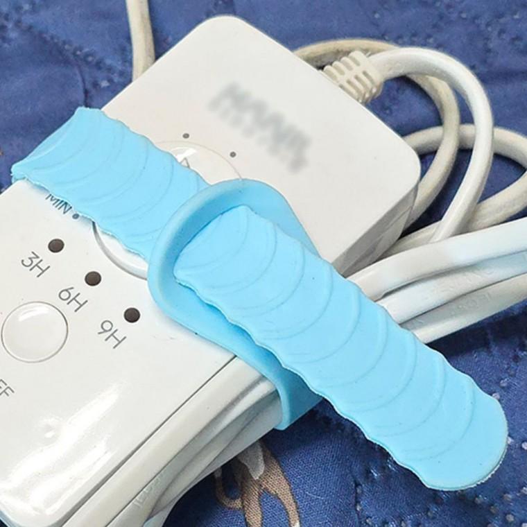 전선정리 케이블선정리 실리콘 거치 밴드 노트북 묶음 전선 책상 컴퓨터