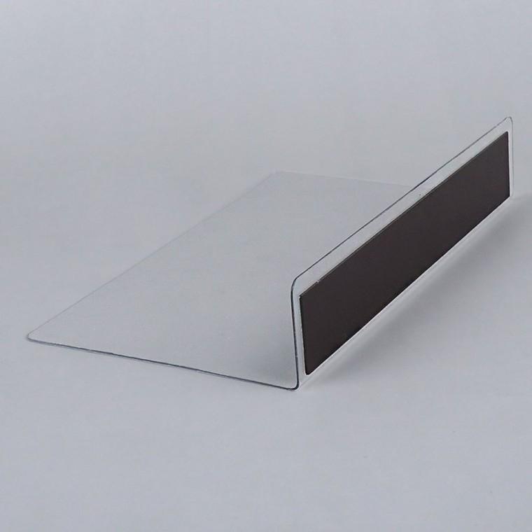 제품진열대 투명칸막이진열대 서랍 이동 투명 1P 정리 20x12cm 구획 자석 L형
