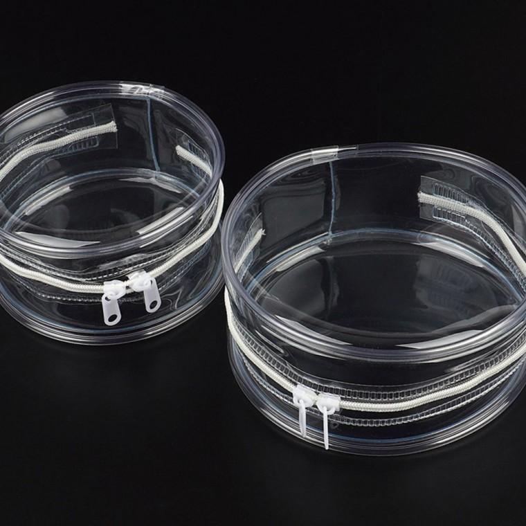 미니파우치 동전지갑 다용도가방 방수 투명 보관 PVC 반지 지퍼 악세사리 휴대 소품