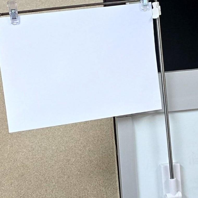 메뉴판 자석 스텐 광고판 카다로그걸이 부착 높이 홍보물 진열 걸이 안내문 매장 조절