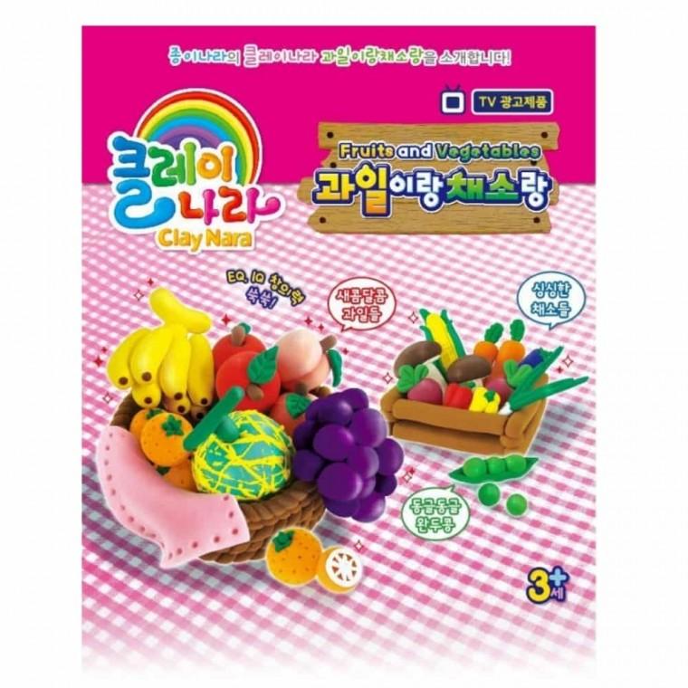 클레이놀이 (과일채소) 만들기재료 창의력놀이 클레이만들기 점토놀이 촉감놀이