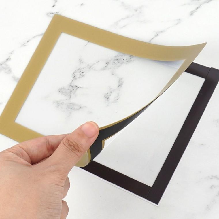 홍보판 메모꽂이 부착 투명 포스터 부착용꽂이 게시 사진 A4 PVC A6 액자