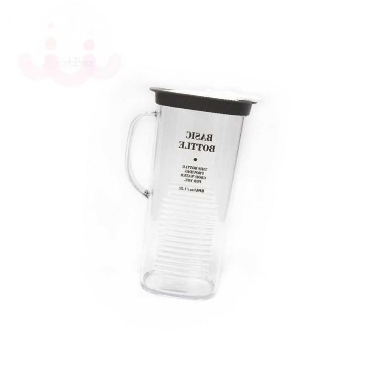 베이직 물병 1.2L 그레이 플라스틱물통 투명물통 가정용물통