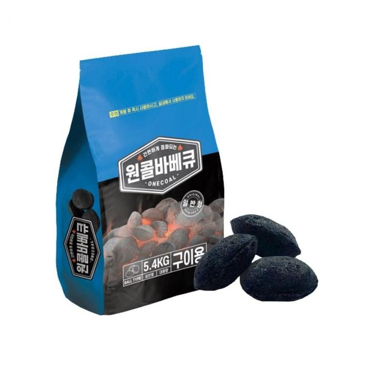 원콜 바베큐 숯 일반형 차콜 5.4kg 캠핑 구이용 용숯 용품 펜션숯 숯차콜 바베큐 캠핑