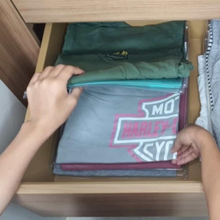 티셔츠 트레이 10p 드레스룸수납 옷장정리수납 옷수납함