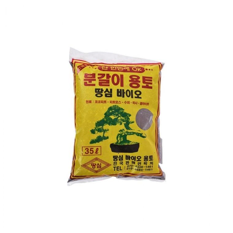 땅심 바이오 분갈이 용토 35L 흙 부식토 상토 화분 흙 화초 분갈이 꾸미기 배양흙 다육이흙 식물흙
