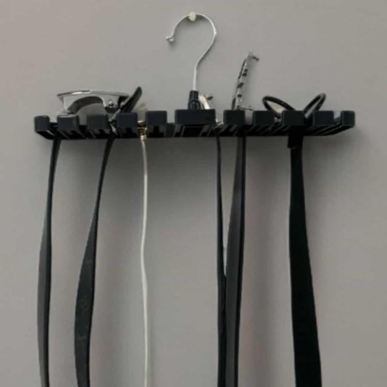 옷걸이 넥타이벨트걸이 블랙 진열선반 넥타이옷걸이 진열대선반