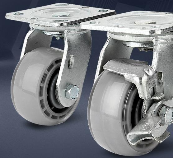 의자 고정용 앵글 바퀴 102mm인라인바퀴 102mm