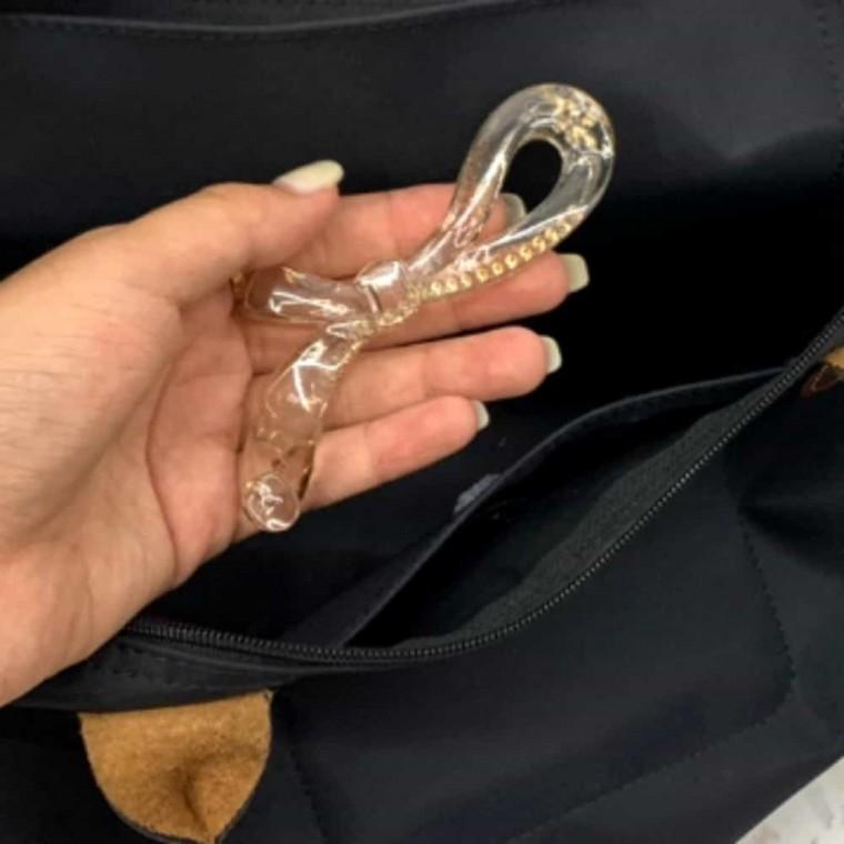 빗살 리본 바나나핀 투명 헤어머리핀 반묶음집게핀 예쁜헤어핀