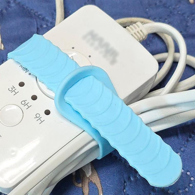 실리콘 케이블 노트북 정리 선정리 책상 전선 거치 묶음 컴퓨터 밴드