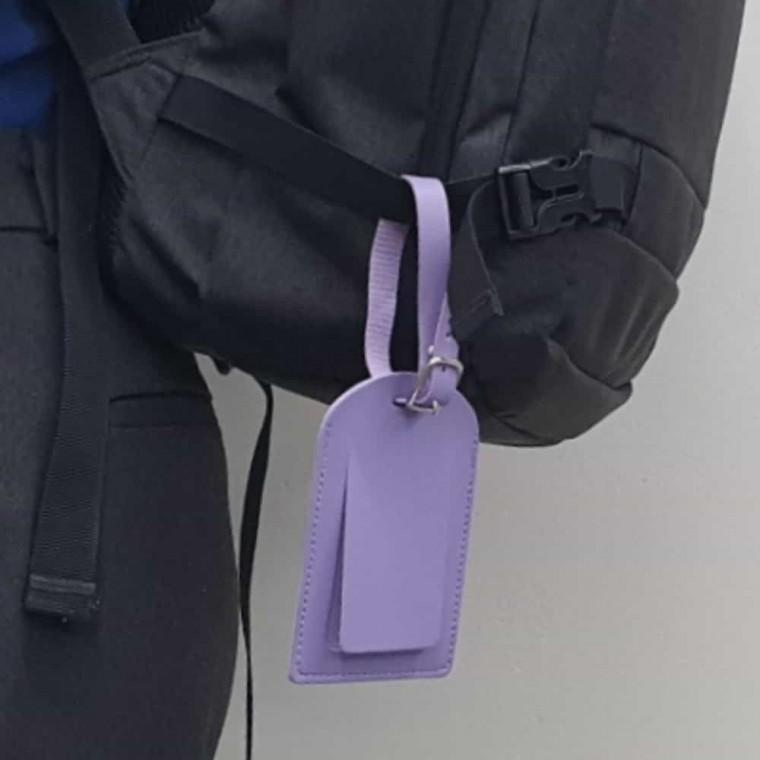 골프백 캐리어커버 네임택 퍼플 여행용네임택 캐리어네임텍 러기지택