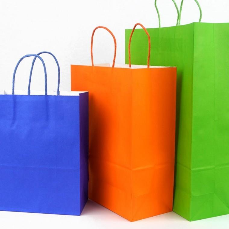 종이백 컬러 손잡이 두꺼운 쇼핑 대용량 휴대 보관 선물포장 자연친화 튼튼한