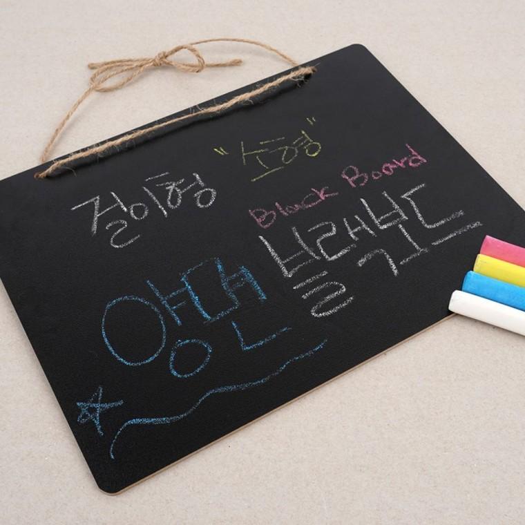 걸이식 양면 필기 메모판 흑판 메뉴판 인테리어 카페 안내판 매장 칠판 단면보드판