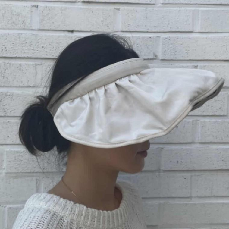 접이식 썬캡 베이지 스포츠썬캡 여름모자 UV차단모자 여성썬캡모자 자외선차단모자