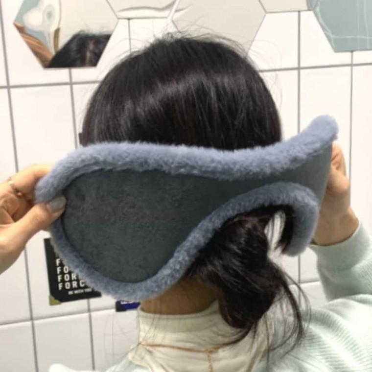 벨벳 귀도리 귀마개 그레이 스포츠귀마개 골프귀마개 방한귀마개