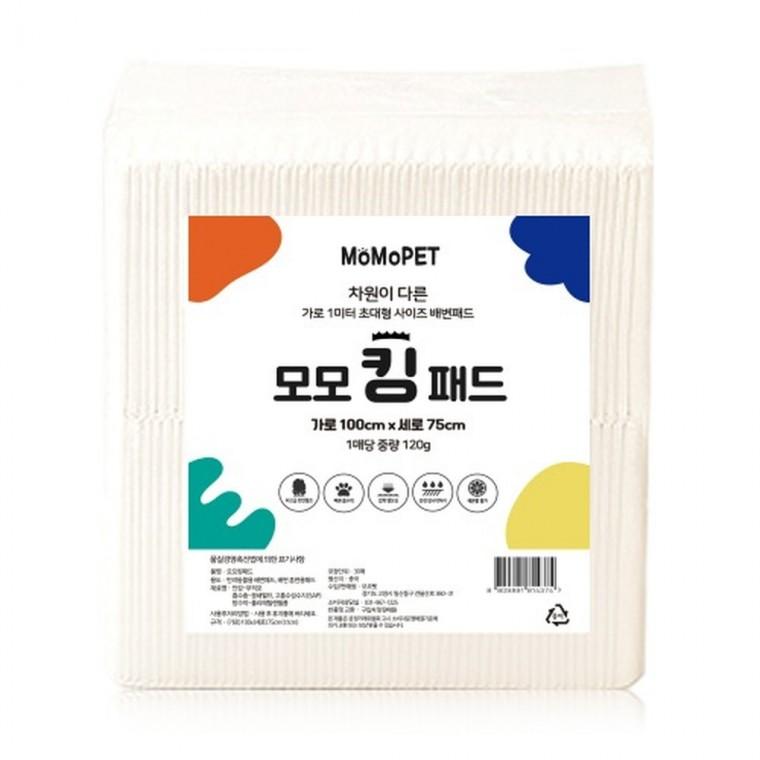 모모 킹 배변패드 특대형 30매(레몬향/1Mx75cm/장당120g)X4개
