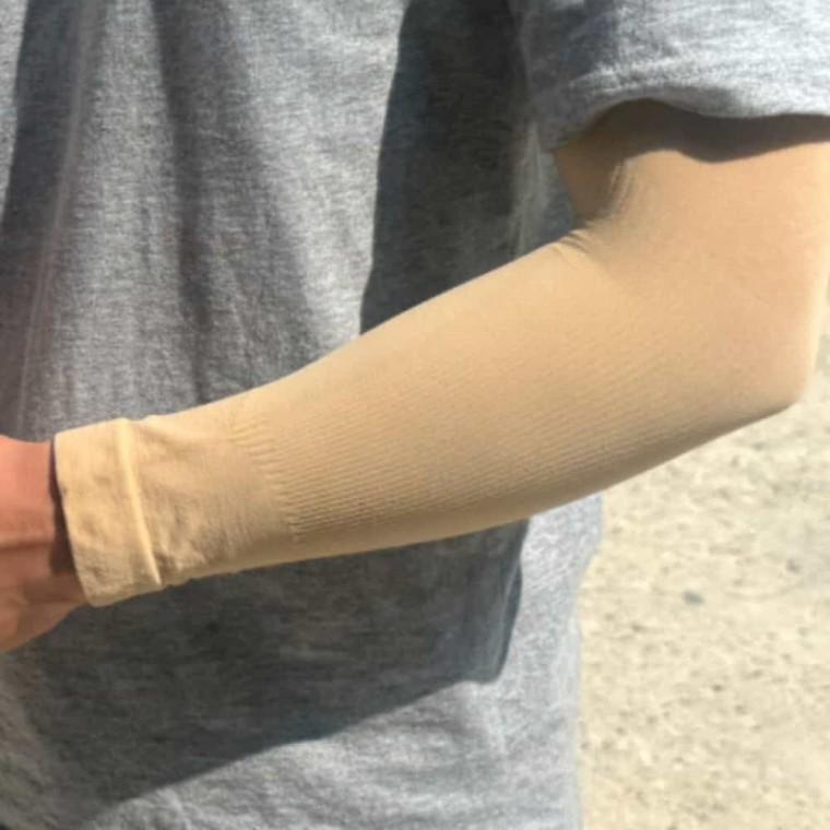 짧은팔토시 살색 26cm 암슬리브 타투가리기 반팔토시