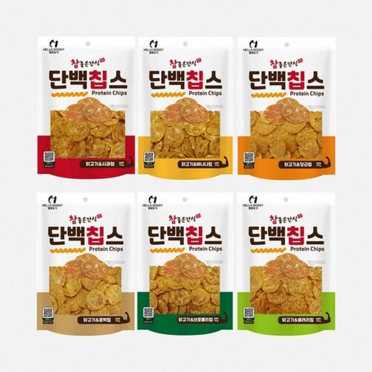 (3개묶음)참좋은간식 단백칩스100g(닭+당근 칩)