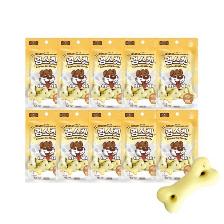(2개묶음)멍스켓 강아지 비스켓(황태 오트밀)40gX10개(유통27년1월16일)