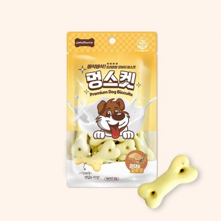 (20개묶음)멍스켓 강아지 비스켓(황태 오트밀)40g(유통27년1월16일)