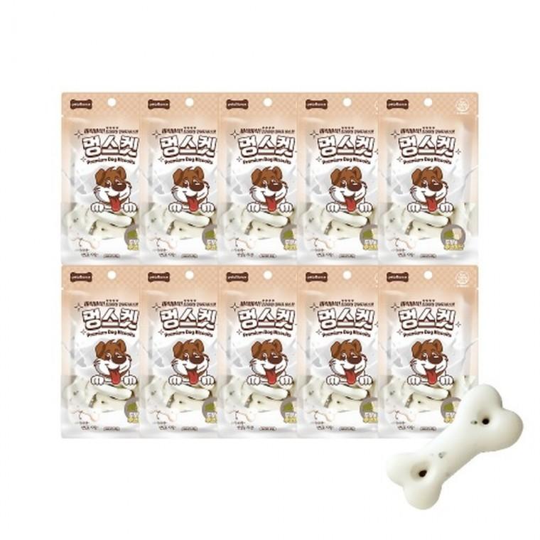 (2개묶음)멍스켓 강아지 비스켓(두부 후코이단)40gX10개(유통27년1월16일)