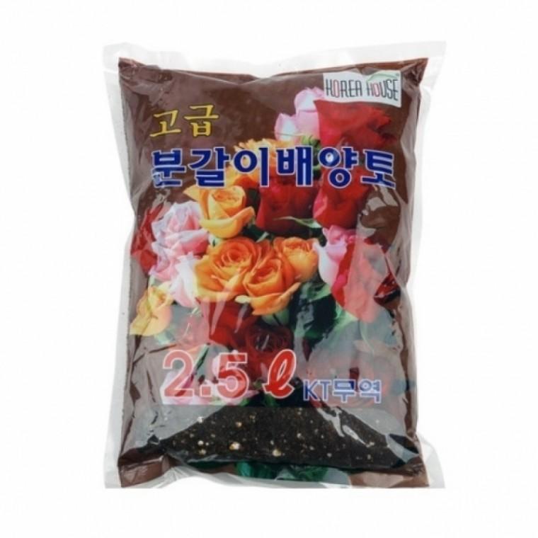 분갈이용 배양토(2.5L) 화분흙 원예흙 분갈이흙 거름