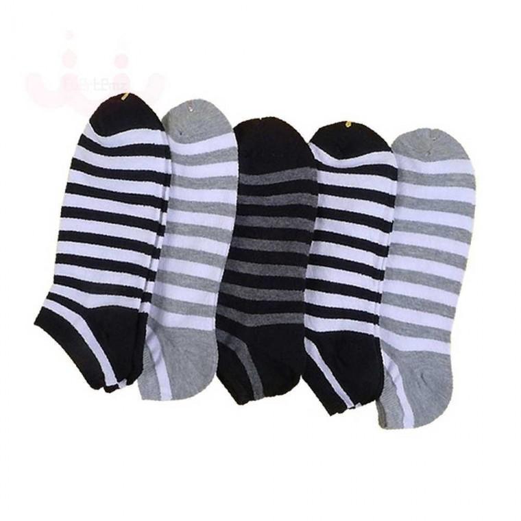 얼룩말 색상랜덤 남자발목양말 5P 남성양말 남성양말발목양말 면양말