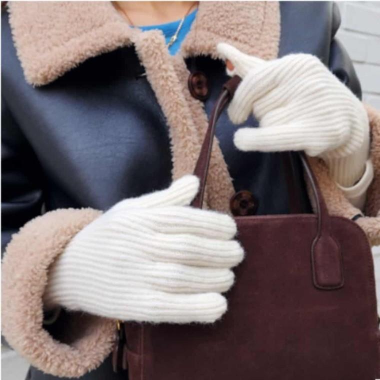 여성 터치장갑 화이트 보온장갑 겨울여자장갑 핸드폰장갑 스마트터치장갑 손목긴장갑
