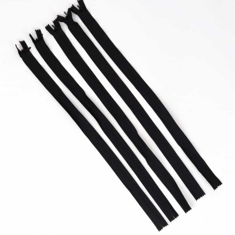 콘솔지퍼 블랙 45cm 5P 자크수선 지퍼부자재 바지지퍼