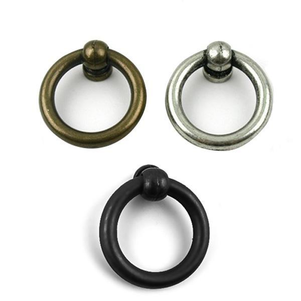 1구손잡이 링고리 34mm 색상선택 서랍손잡이 1구가구손잡이 고리손잡이 옷장손잡이 가구손잡이