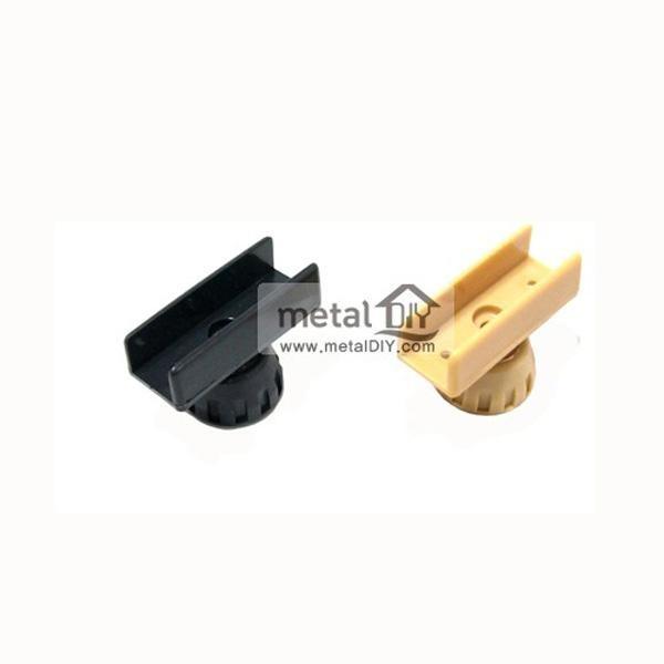 ㄷ자조절발세트 PVC 15mm B형 색상선택 높이조절발 목공부속 가구수리 인테리어철물 가구부속