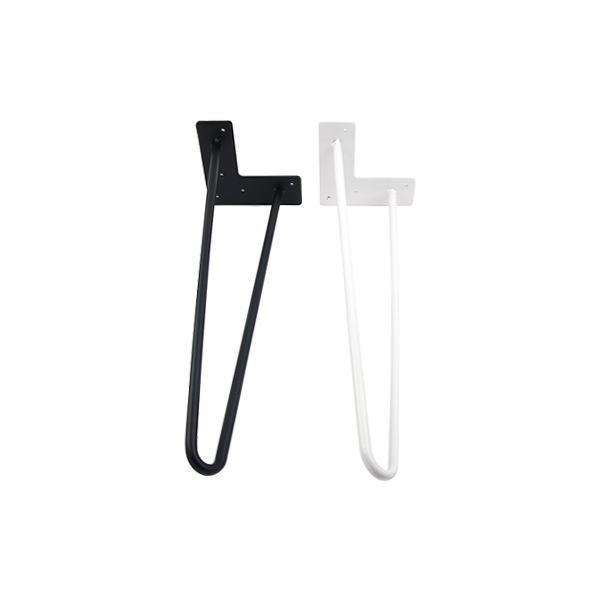 헤어핀다리 10x420mm 색상선택 CB 백색 가구다리 철제다리 테이블다리 테이블철제다리 철재다리