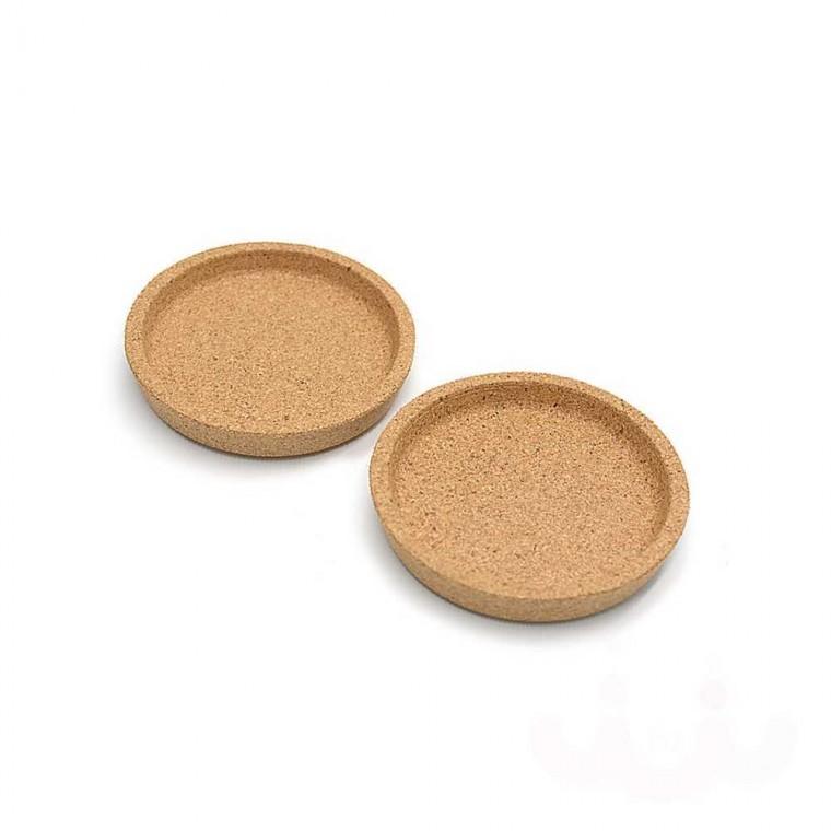 이케아 코르크 컵받침 10cm 2P 코르크티코스터 코르크코스터 원형코스터