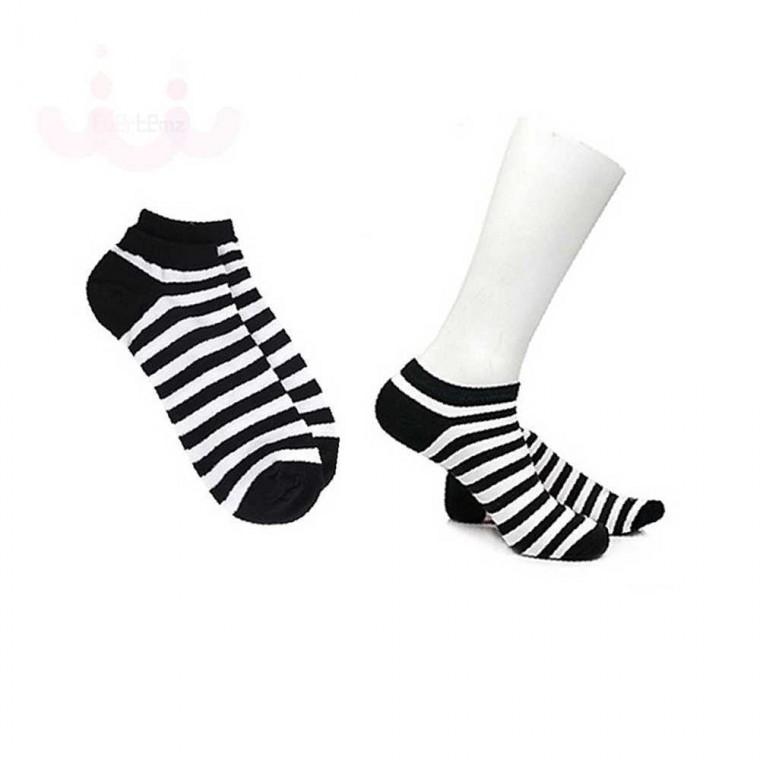 얼룩말 검흰 남자발목양말 5P 남자단목양말 얼룩양말 얼룩말무늬양말 남성여름발목양말