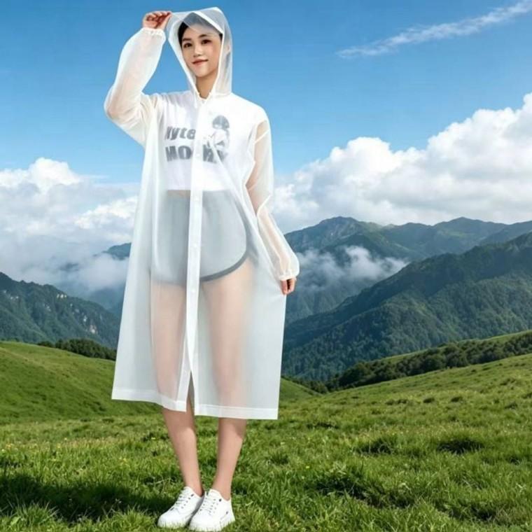 남녀공용 다회용 우의 등산 우비 레인코트 1+1 여행 비옷 판초