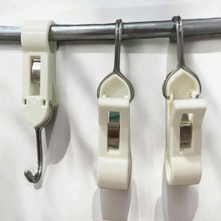 다용도 집게걸이 4P 고무장갑걸이 행주걸이 주방후크 고무장갑거치대 욕실청소걸이