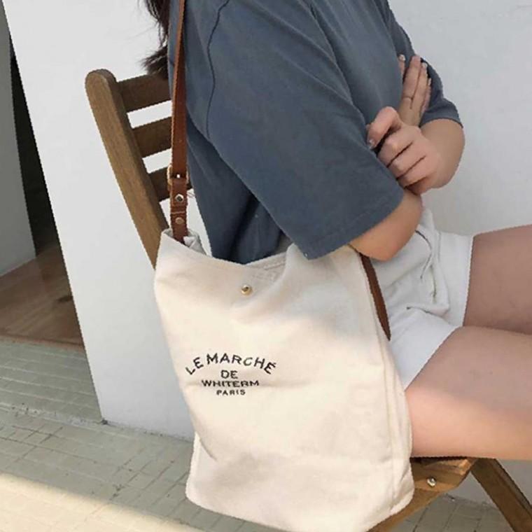 여성 가방 내추럴 에코백 예쁜 캔버스 데일리백 코디