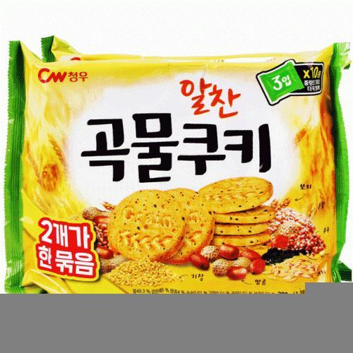 알찬 곡물 쿠키 200g 2팩 학교 호텔 교회 회사 간식 crackers