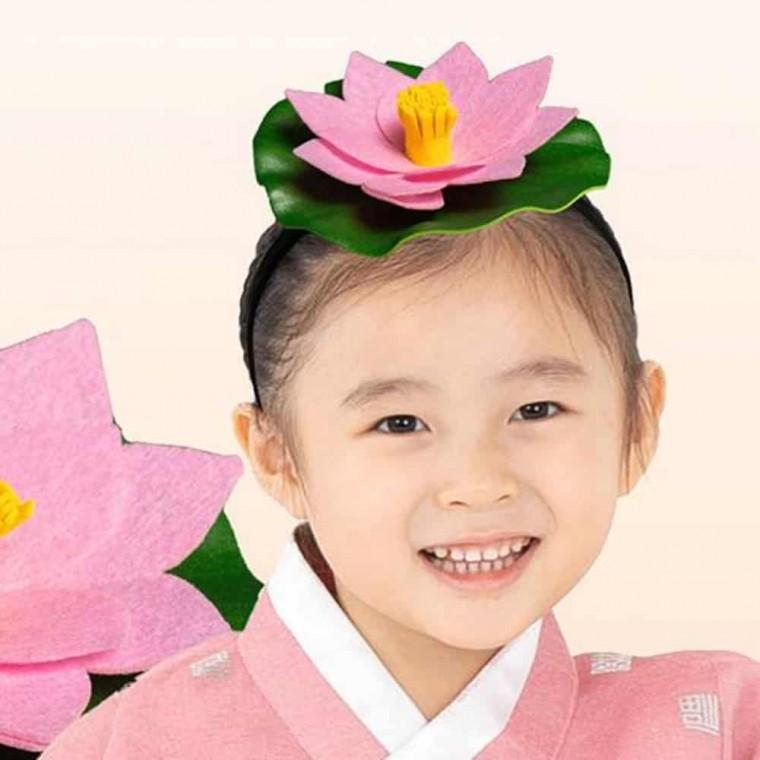 연꽃 머리띠 만들기 만들기장난감 만들기수업 만들기미술 미술교구 학교만들기