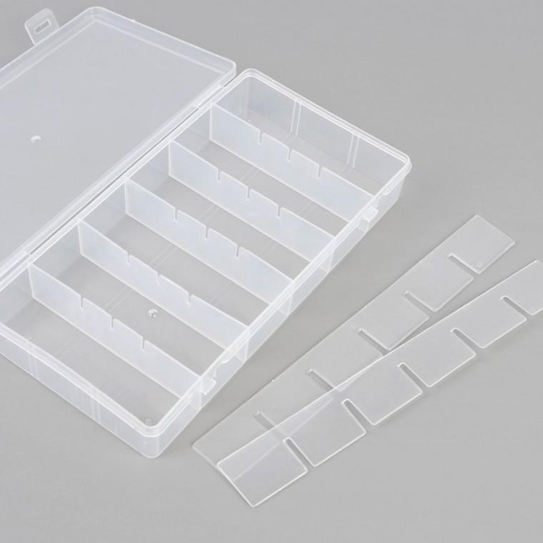 악세사리보관함 악세서리보관함 18칸 파츠 분리 정리 케이스 DIY 투명 구슬 소품