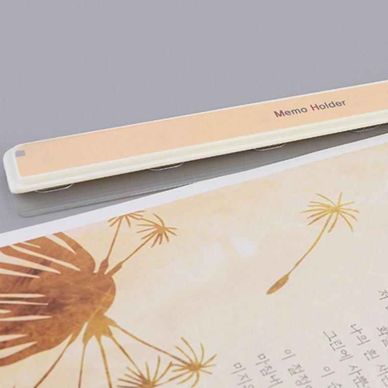 메모홀더 메모판 벽걸이 냉장고 210mm 간편 종이 긴 홀더 주방 접착식 노트 꽂이