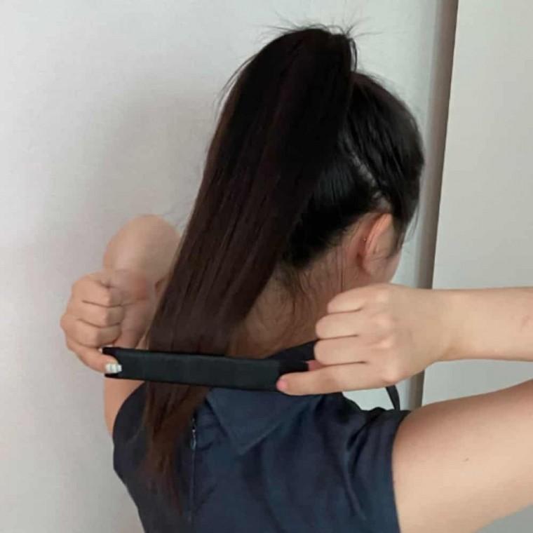 똥머리 헤어밴드 브라운 당고머리밴드 똥머리밴드끈 헤어똥머리밴드 곱창밴드 여아똥머리밴드