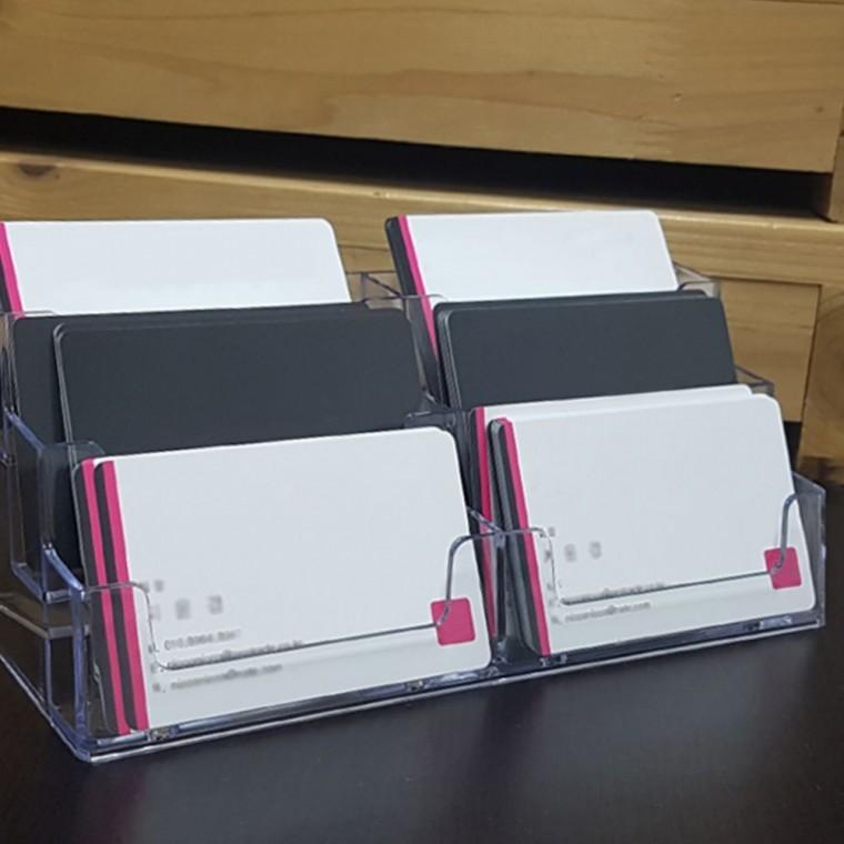 펜꽂이 스탠드꽂이 데스크 홀더 명함첩 카드 거치대 명함 정리함 사무실 6단