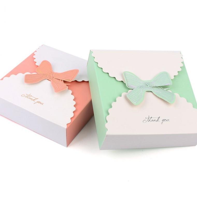 선물상자 포장봉투 선물케이스 답례품 포장 케이스 리본 고급 기념일 정사각 예쁜 깔끔