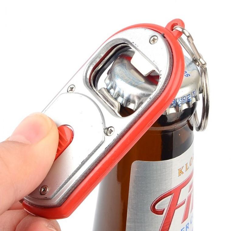 다용도열쇠고리 LED 병따개후레쉬 조명 휴대 열쇠고리 오프너 병따개 손전등