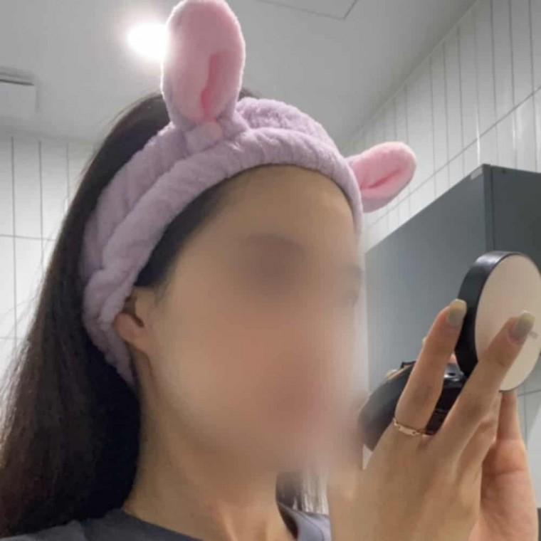 토끼 세안밴드 퍼플 미용터번 유아세안밴드 세안헤어밴드 캐릭터세안밴드 터번헤어밴드
