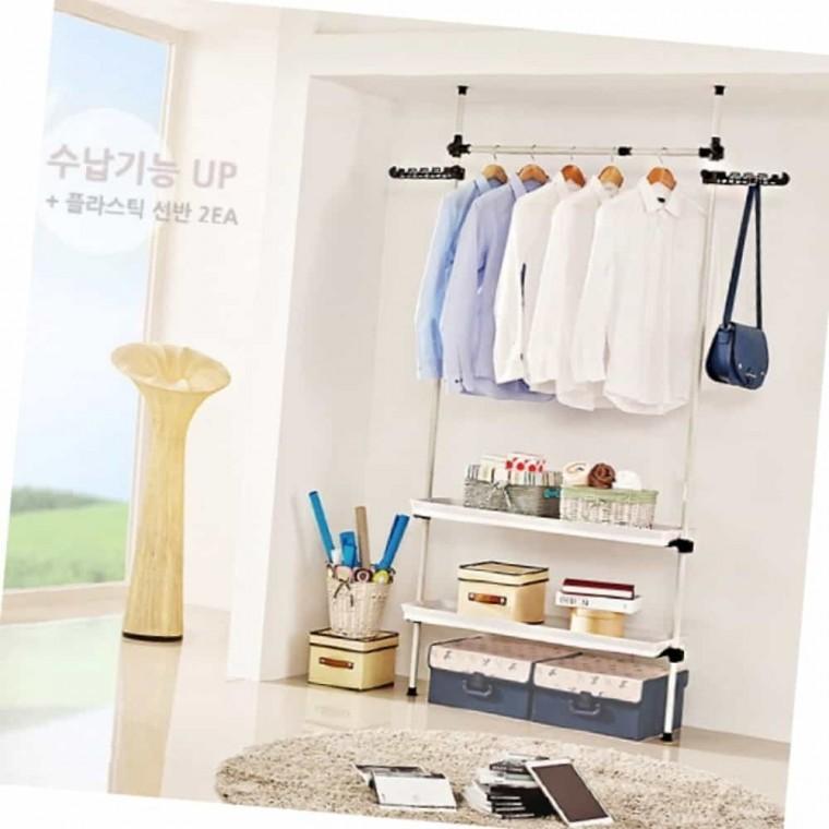 플라스틱선반 2단행거 거치대 수납 베란다선반 알미늄선반 협탁