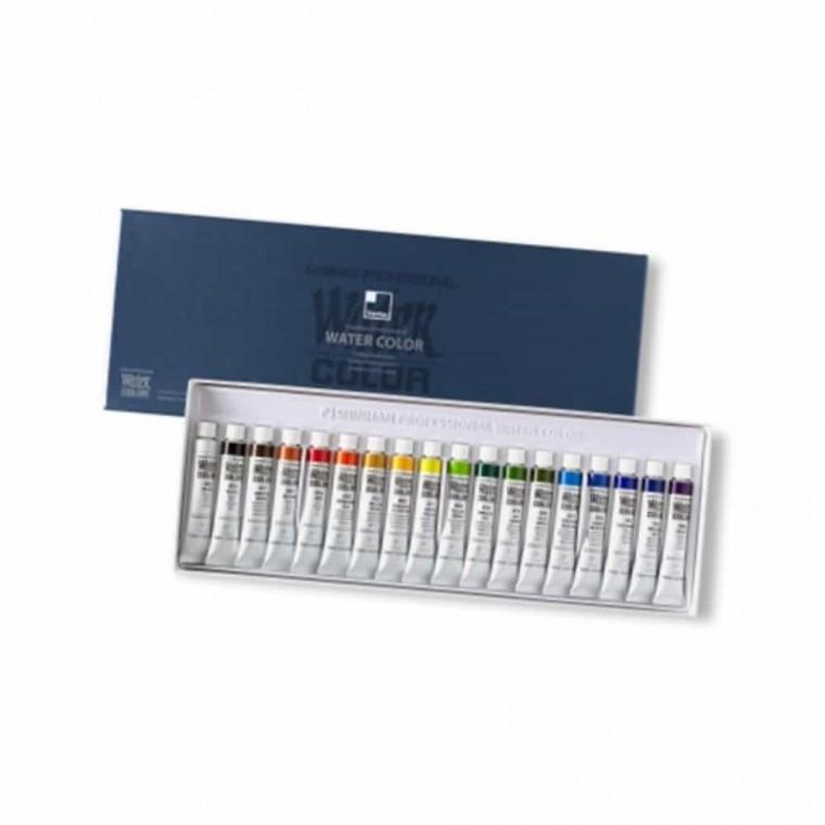 수채물감 18색 7.5ml 수채물감세트 수채화물감세트 전문가용수채물감