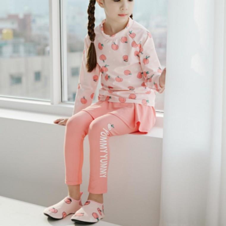 여아 키즈 아동 수영복 물놀이 피치 상하복 래쉬가드
